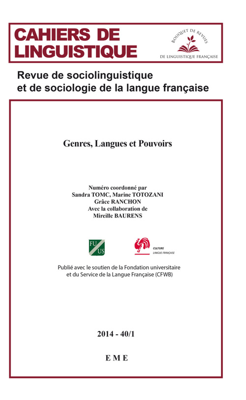 ebook cover of Genres, Langues et Pouvoirs, by :