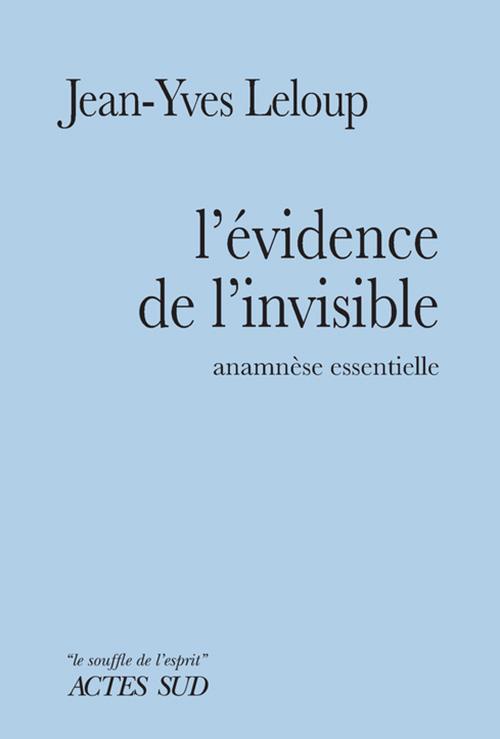 Couverture ebook de L'évidence de l'invisible, de Jean-Yves Leloup