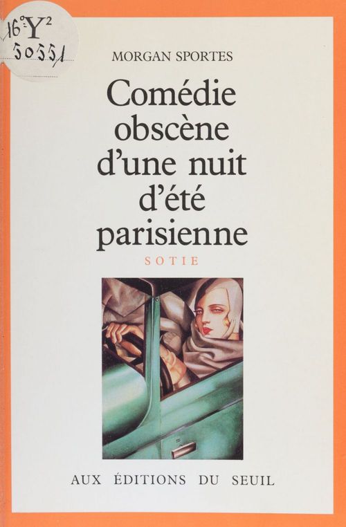 ebook cover of Comédie obscène d'une nuit d'été parisienne, by Sportes Morgan