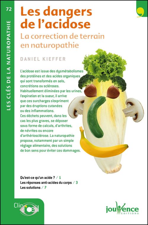 Couverture ebook de Les dangers de l'acidose, de Daniel Kieffer