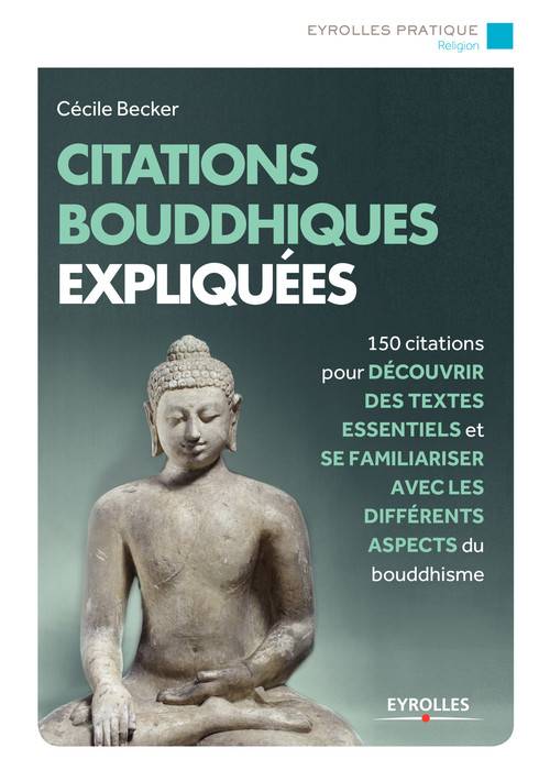Couverture ebook de Citations bouddhistes expliquées, de Cécile Becker