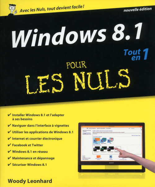 Couverture ebook de Windows 8.1 Tout en 1 pour les Nuls, de Woody Leonhard