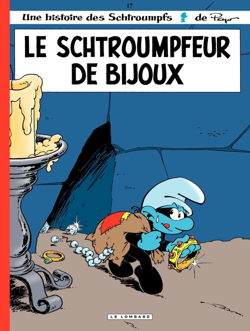 Couverture ebook de Les Schtroumpfs - Tome 17 - Le schtroumpfeur de bijoux, de Peyo
