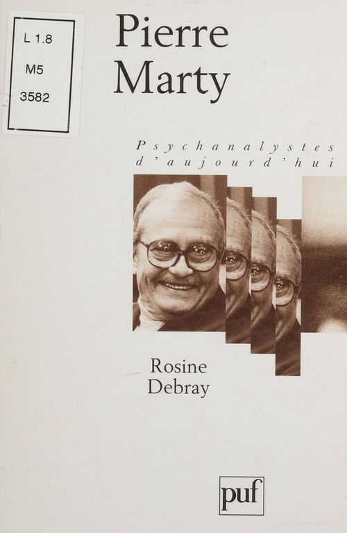 ebook cover of Pierre Marty, by Régis Debray