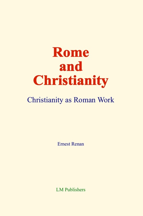 Couverture ebook de Rome and Christianity, de Ernest Renan