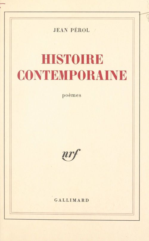 Couverture ebook de Histoire contemporaine, de Jean Pérol
