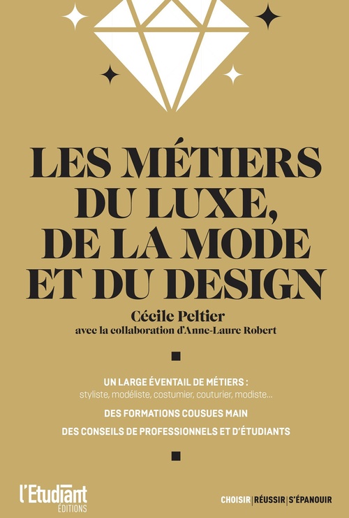 Couverture ebook de Les métiers du luxe, de la mode et du design, de Anne-laure Robert