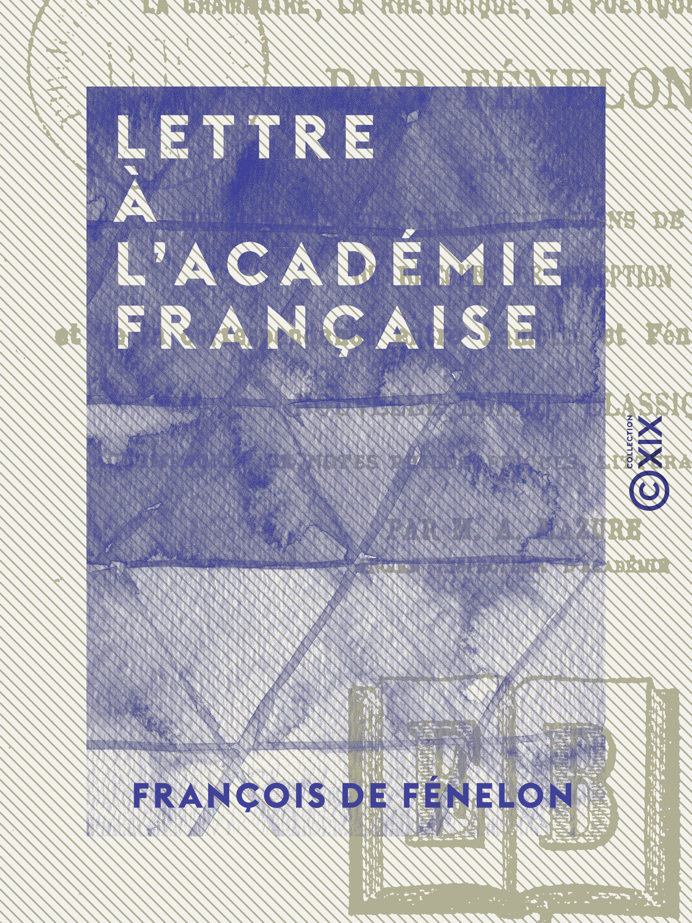 ebook cover of Lettre à l'Académie française, by Francois De Fenelon