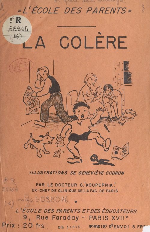 Couverture ebook de La colère, de Cyrille Koupernik
