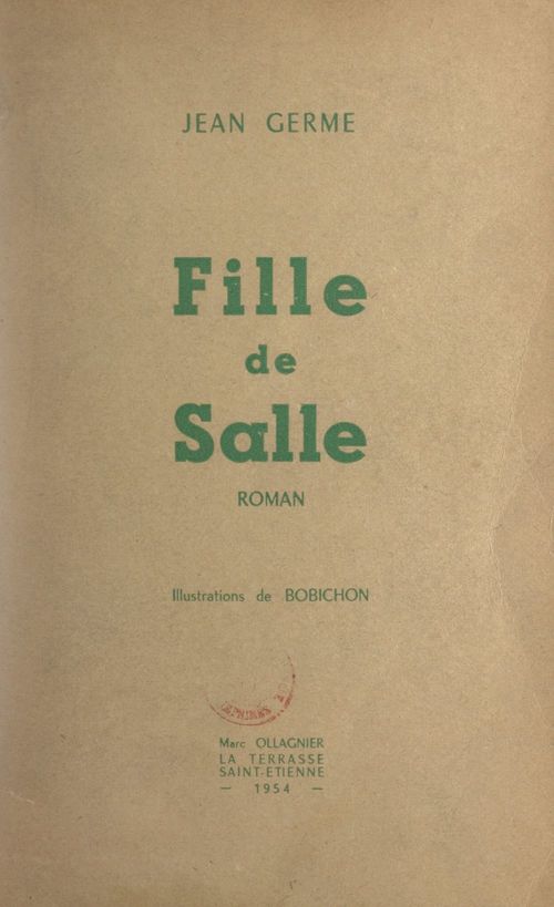 ebook cover of Fille de salle, by Jean Germe