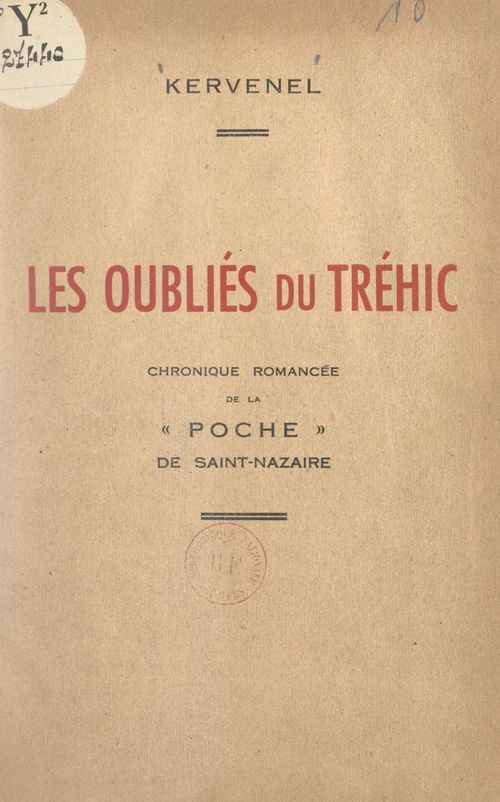 Couverture ebook de Les oubliés du Tréhic, de Kervenel