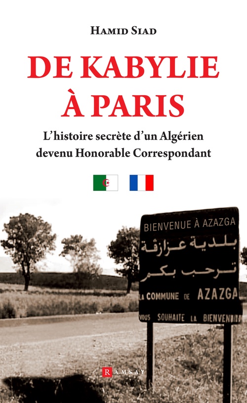 Couverture ebook de De Kabylie à Paris, de Hamid Siad