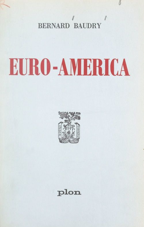 ebook cover of Euro-America, by Bernard Baudry