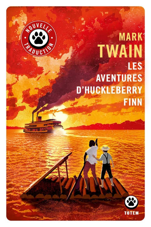Couverture ebook de Les aventures d'Huckleberry Finn, de Mark Twain
