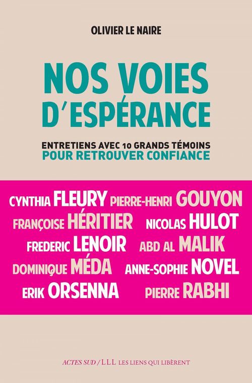 ebook cover of Nos voies d'espérance, by Collectif, Olivier Le Naire
