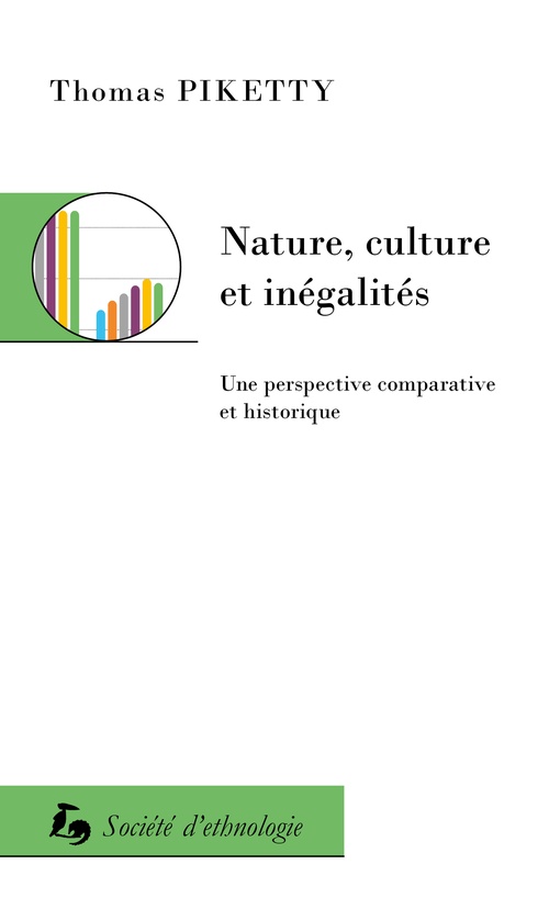 ebook cover of Nature, culture et inégalités, by Thomas Piketty