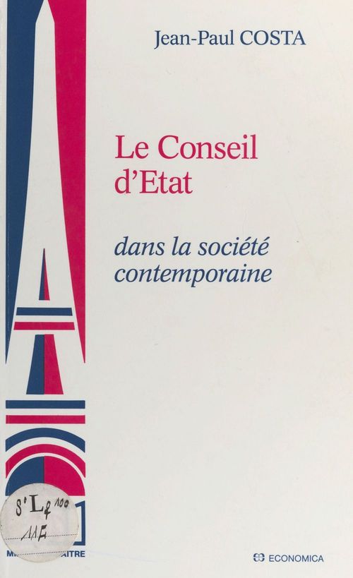 Couverture ebook de Le Conseil d'État dans la société contemporaine, de Costa/Jean-Paul