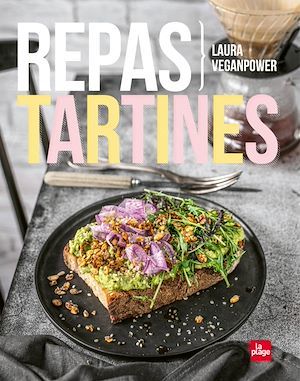 Couverture ebook de Repas tartines, de Laura Veganpower