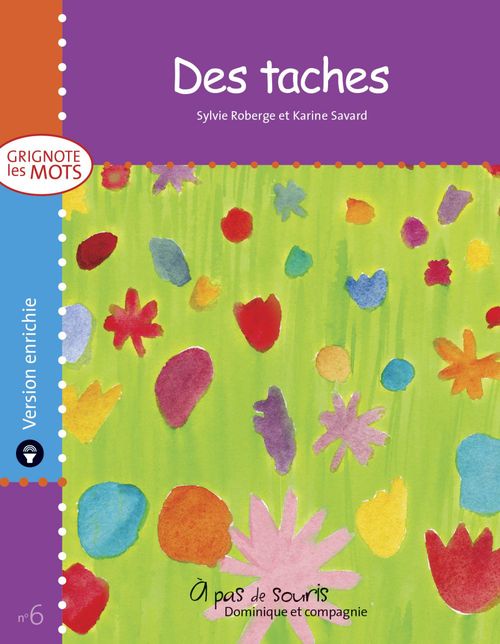 Couverture ebook de Des taches - version enrichie, de Sylvie Roberge