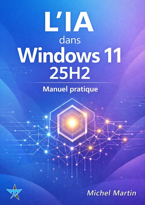Couverture ebook de L'IA dans Windows 11 25H2, de Michel Martin
