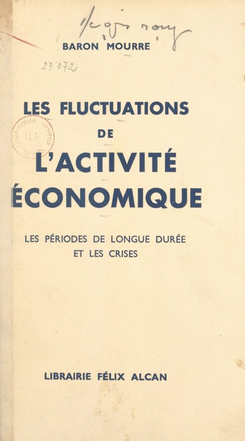 Couverture ebook de Les fluctuations de l'activité économique, de Charles Mourre