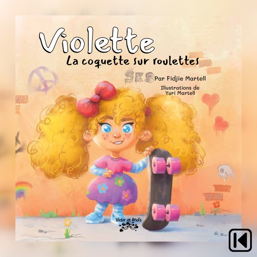 Couverture audiobook de Violette la coquette sur roulettes, de Fidjie Martel