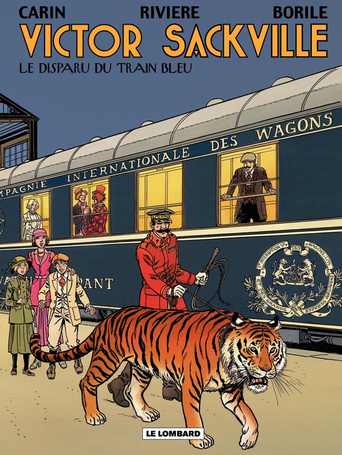Couverture ebook de Victor Sackville - tome 21 - Le Disparu du Train Bleu, de Borile/Riviere/Carin
