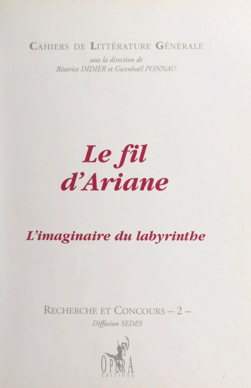 Couverture ebook de Le fil d'Ariane, de Collectif