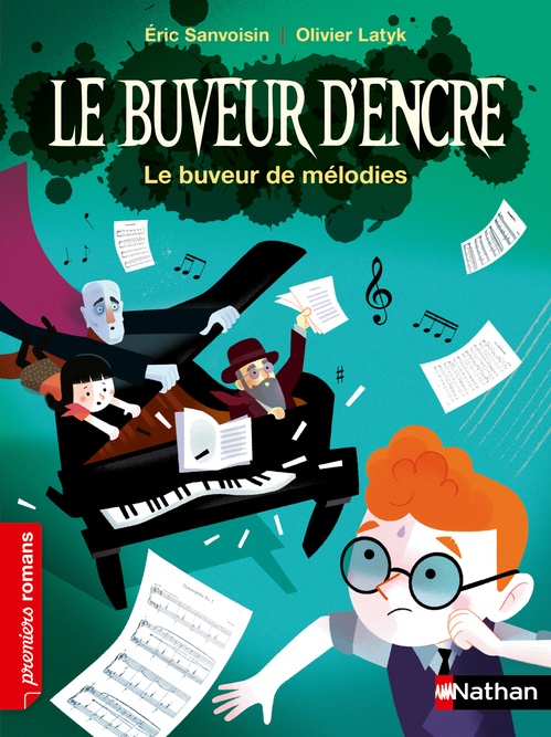 ebook cover of Le Buveur d'encre : Le buveur de mélodies, by Eric Sanvoisin, Olivier Latyk