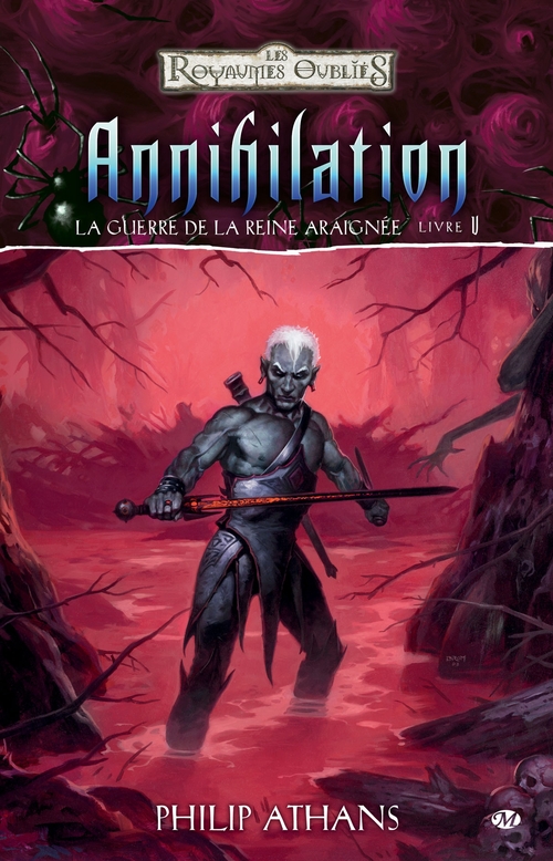 ebook cover of La Guerre de la Reine Araignée, T5 : Annihilation, by Philip Athans