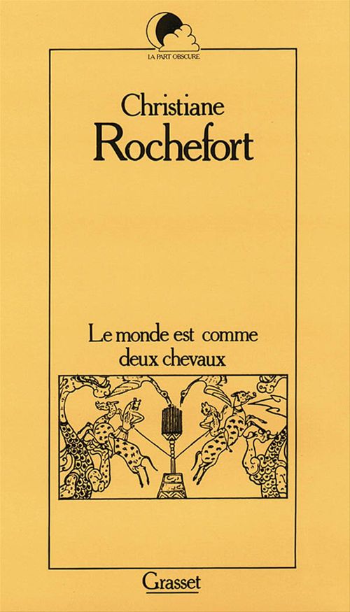 Couverture ebook de Le monde est comme deux chevaux, de Christiane Rochefort
