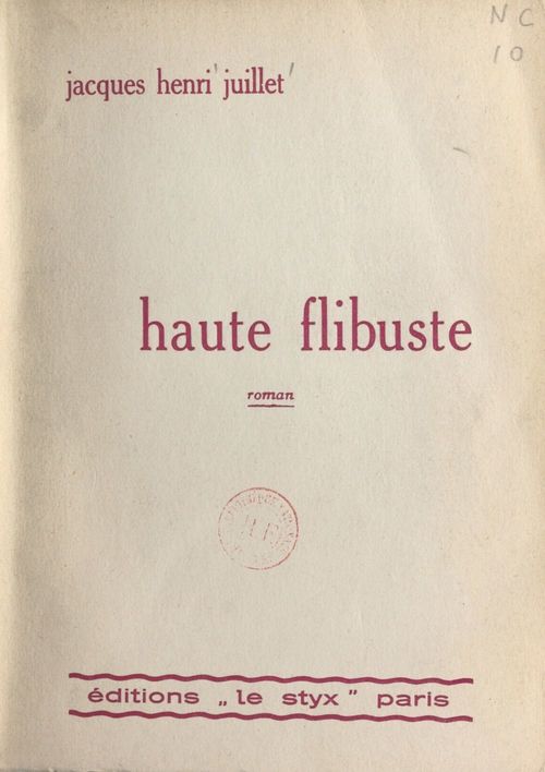 ebook cover of Haute flibuste, by Jacques-Henry Juillet