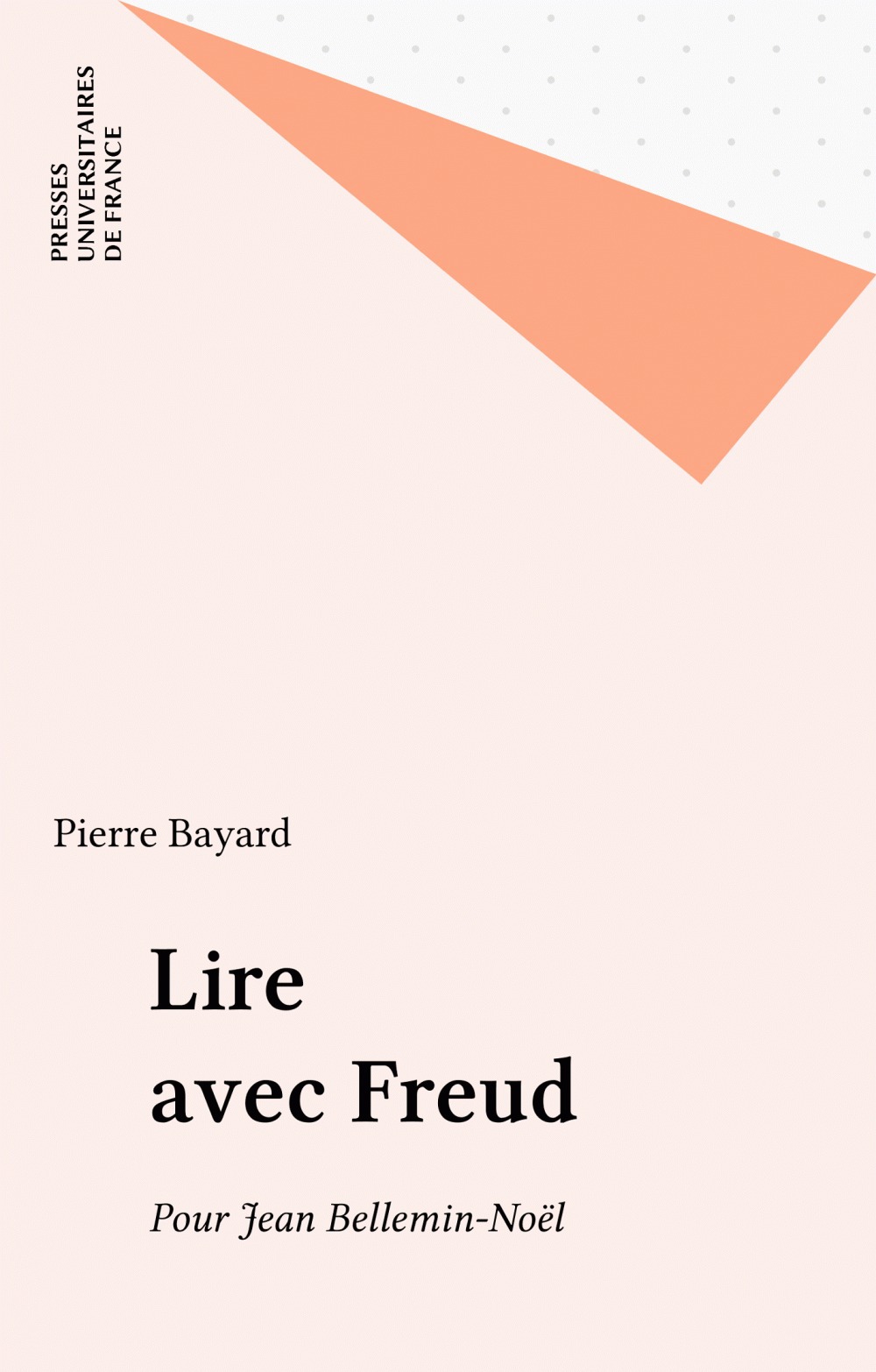 Couverture ebook de Lire avec Freud, de Pierre Bayard