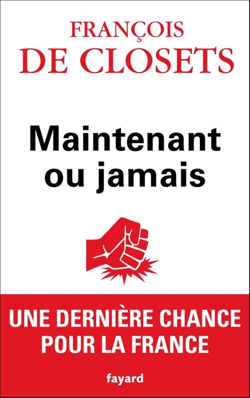 ebook cover of Maintenant ou jamais, by François de Closets