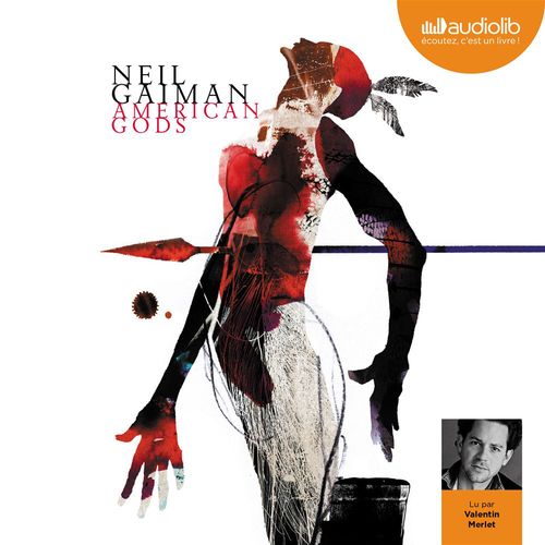 audiobook cover of American Gods, by Neil Gaiman