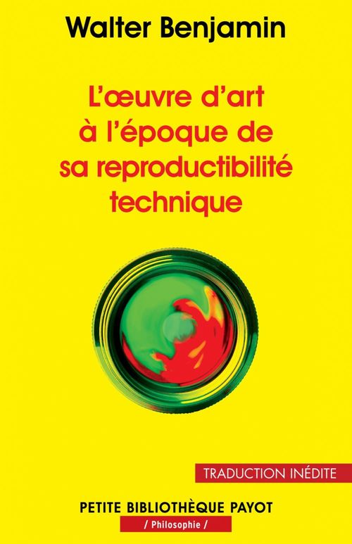 Couverture ebook de L'oeuvre d'art à l'époque de sa reproductibilité technique, de Walter Benjamin