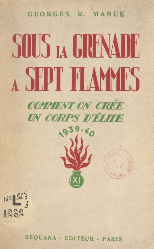 Couverture ebook de Sous la grenade à sept flammes, de Georges R. Manue