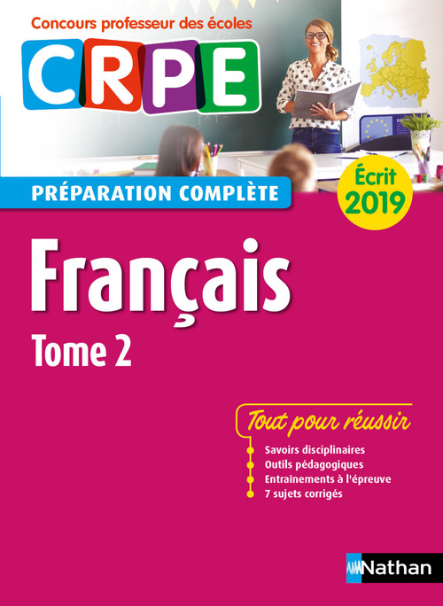 Couverture ebook de Français - tome 2 Préparation complète - Ecrit 2019 - Concours professeur des écoles, de Sylviane Baudelle