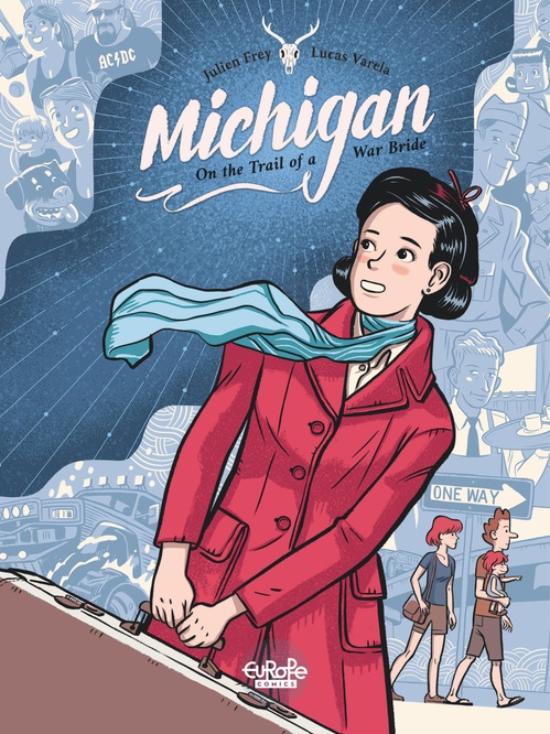 Couverture ebook de Michigan: On the Trail of a War Bride, de Frey Julien