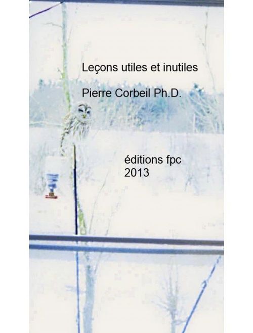 Couverture ebook de Leçons utiles et inutiles, de Pierre Corbeil