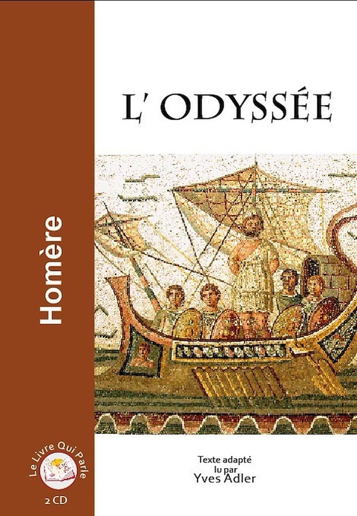 Couverture audiobook de L'odyssée, de Homère, Yves Adler