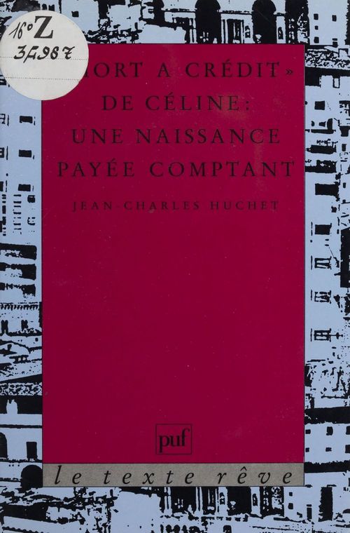 ebook cover of «Mort à crédit» de Céline, by Jean-Charles Huchet
