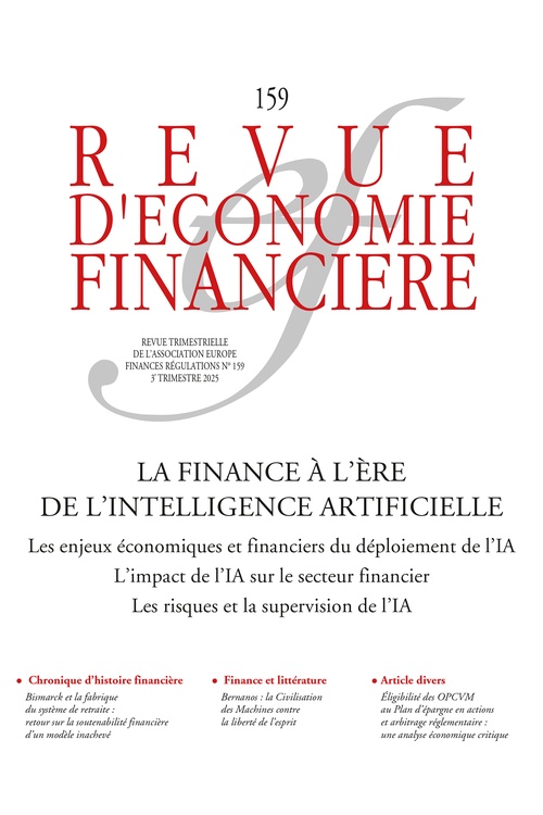 Couverture ebook de La finance à l'ère de l'intelligence artificielle, de Alain-Gérard Slama, Marie Brière
