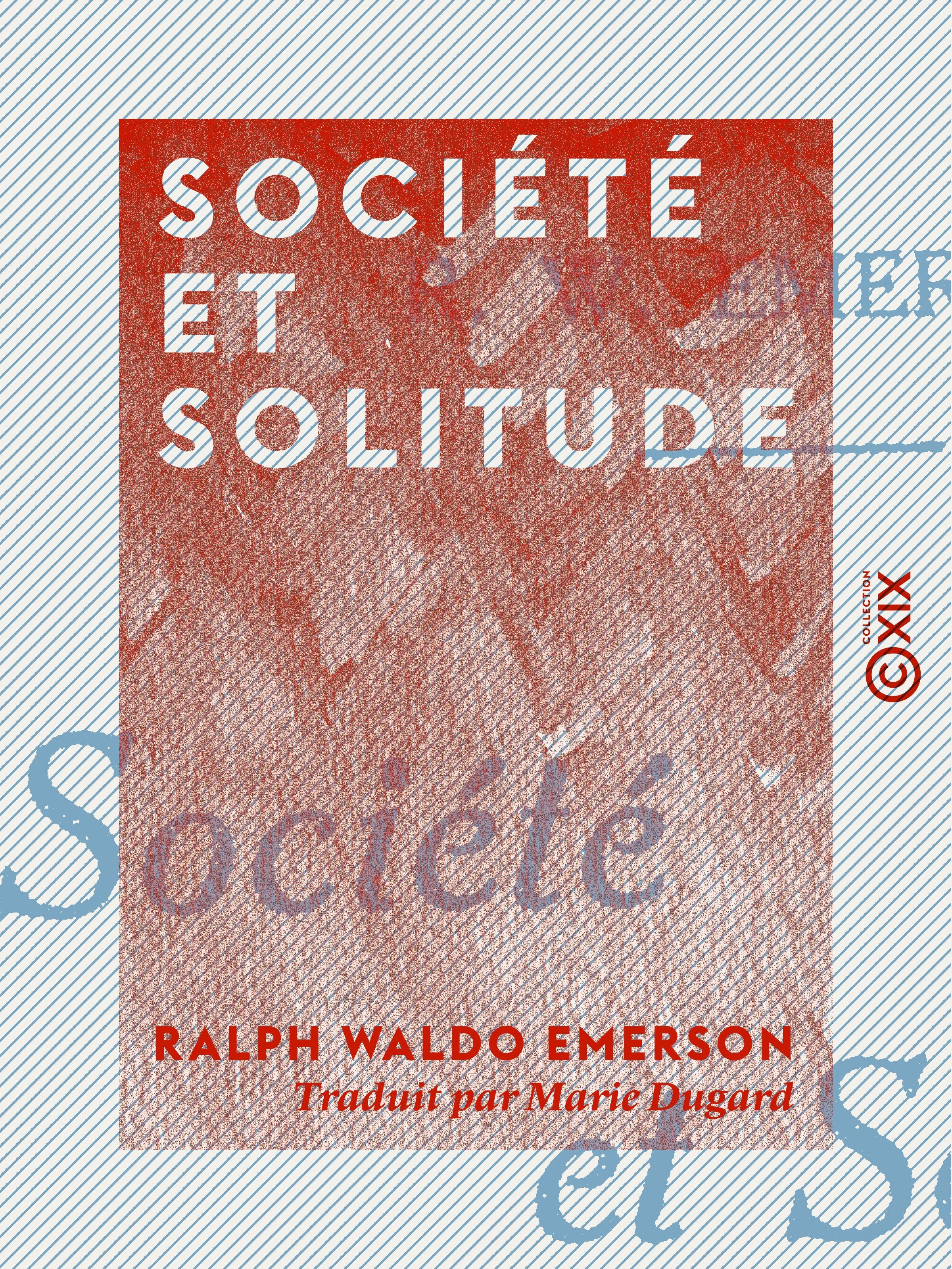 ebook cover of Société et Solitude, by Ralph Waldo Emerson