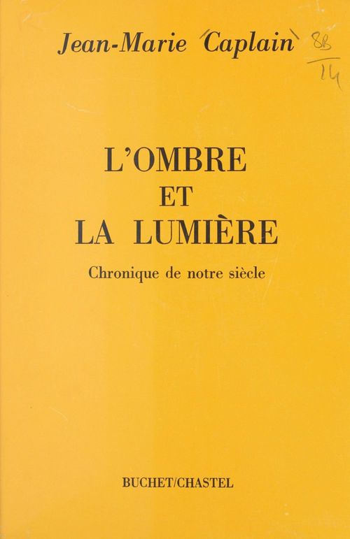 ebook cover of L'ombre et la lumière, by Jean-Marie Caplain