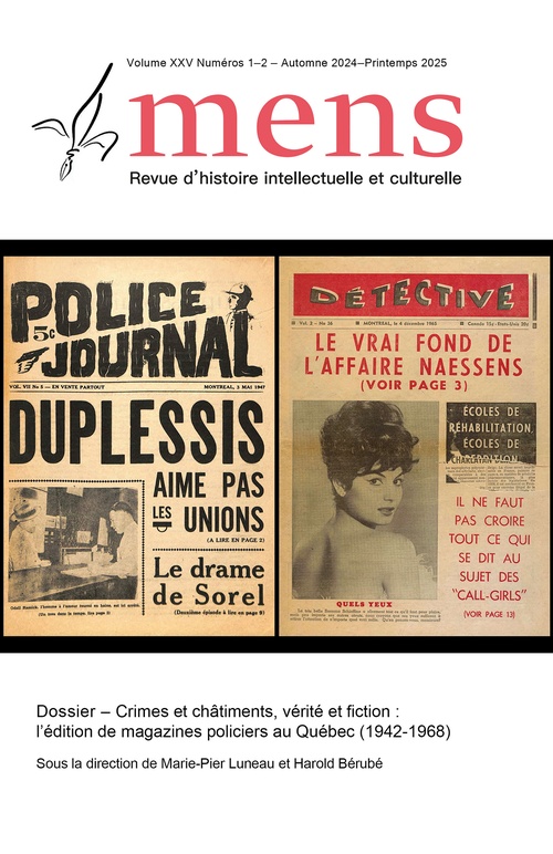 Couverture ebook de Mens. Vol. 25 No. 1-2, Automne-Printemps 2024-2025, de Jean-Philippe Warren, Marie-Pier Luneau, Karol´Ann Boivin, Jonathan Livernois, Harold Bérubé, Mélodie Simard-Houde, Will