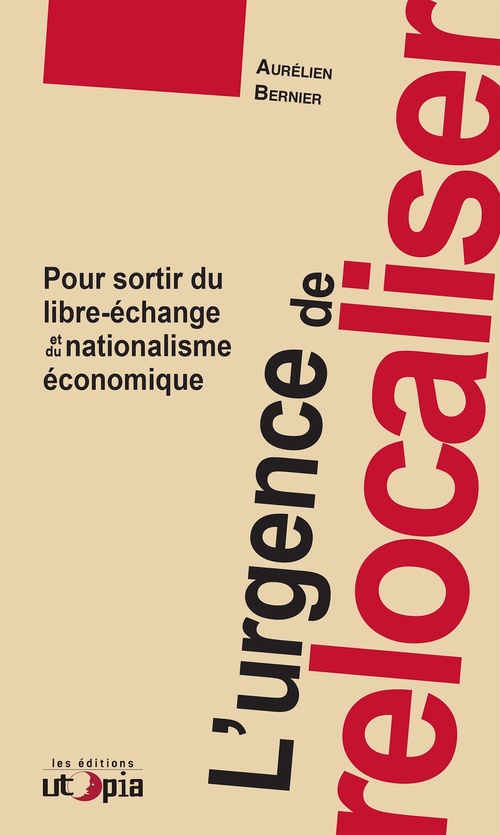 ebook cover of L'urgence de relocaliser, by Aurélien Bernier