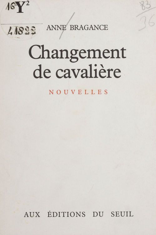 ebook cover of Changement de cavalière, by Bragance Anne