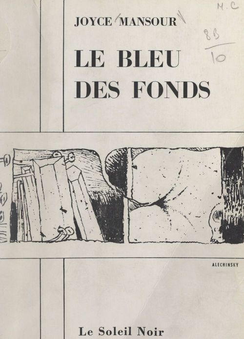 Couverture ebook de Le bleu des fonds, de Joyce Mansour