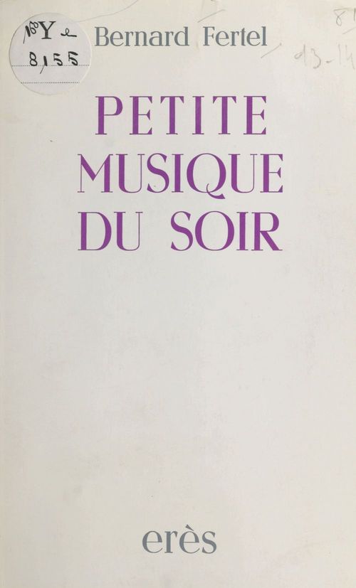 Couverture ebook de Petite musique du soir : poèmes en réponse à la vie vécue, de Yvonne Foubert-daudet